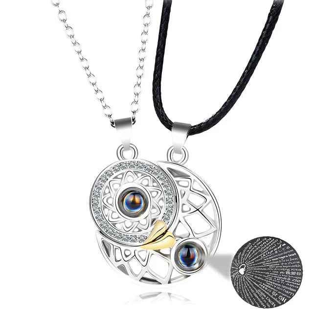 100 Languages I Love You Projection Couple Necklace - Image 11