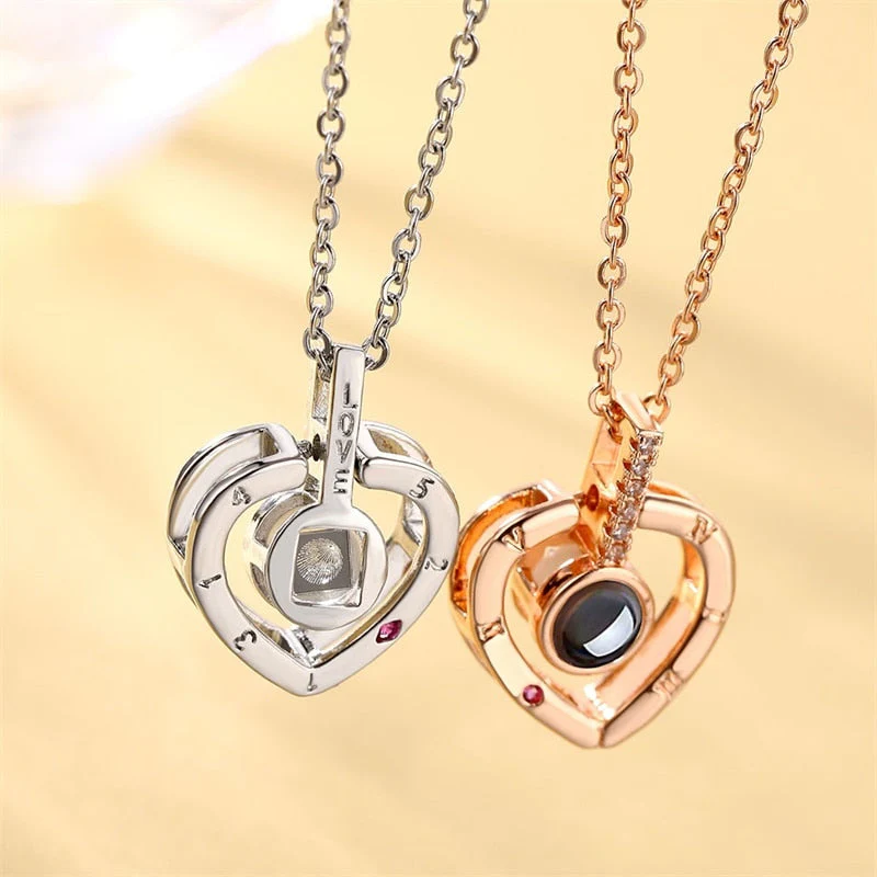 100 Languages I Love You Romantic Projection Necklace - Image 3