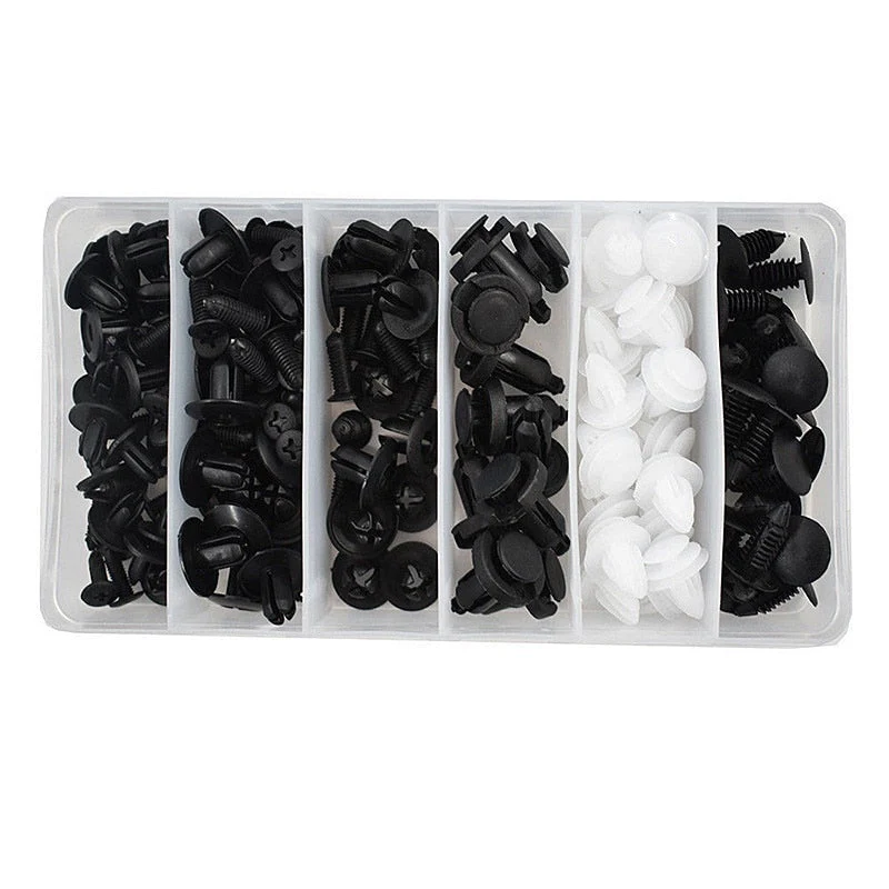 100pcs Auto Fastener Pin Rivet Bumper Car Clip Kit - Image 2