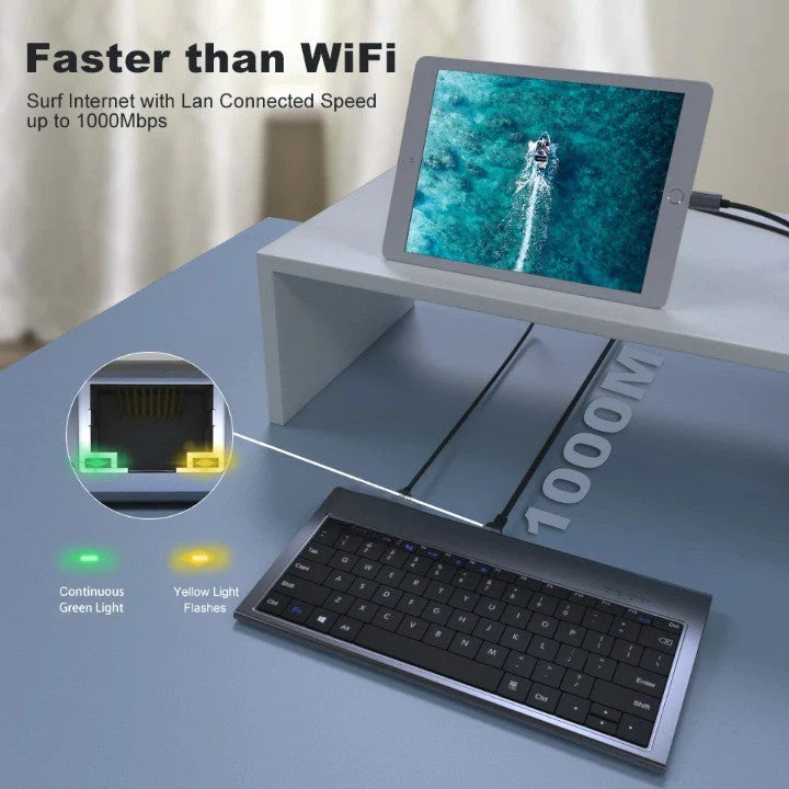 10in1 Keyboard Multi USB Docking Station - Image 4