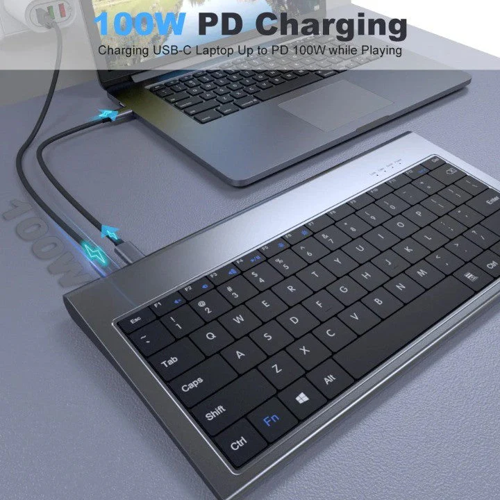 10in1 Keyboard Multi USB Docking Station - Image 5