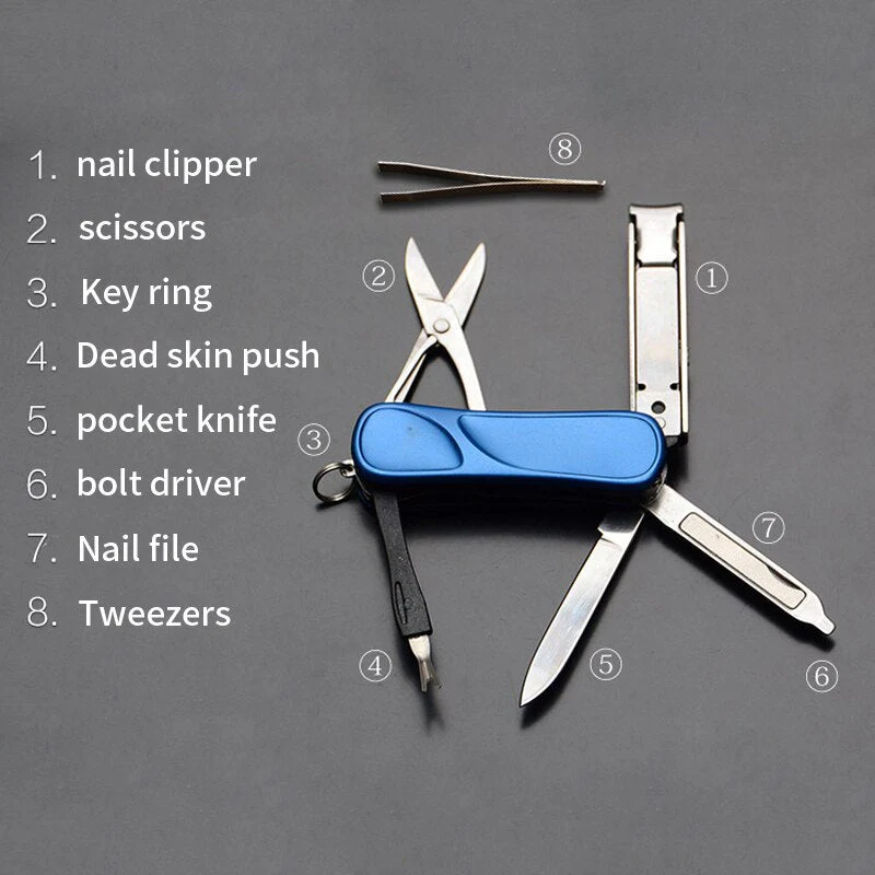 10in1 Stainless Steel EDC Keychain Tool - Image 5