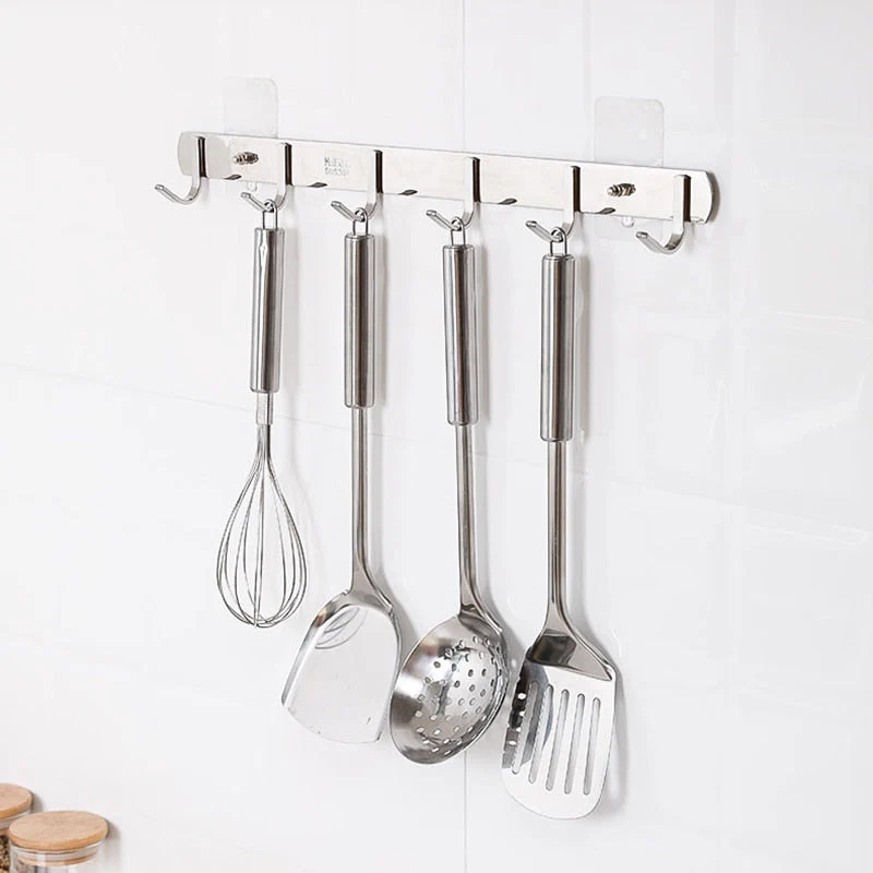 10pcs Heavy Duty Punch-Free Transparent Sticky Hanger - Image 14