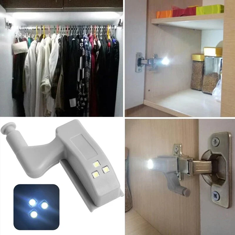 10pcs LED Sensor Hinge Wardrobe Lamp - Image 3