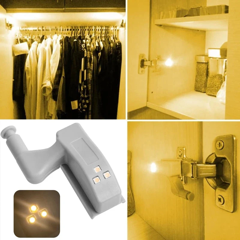 10pcs LED Sensor Hinge Wardrobe Lamp - Image 5