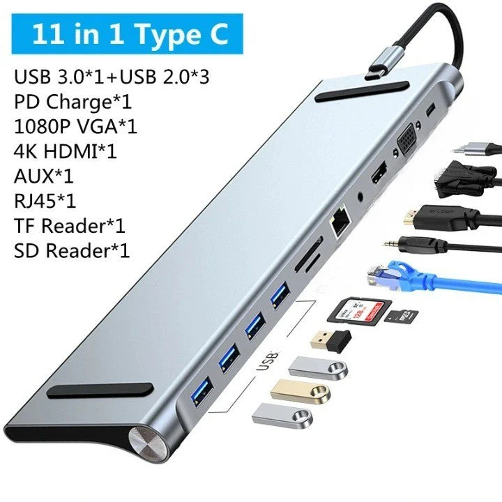 12in1 USB-C Multiport Connector Dock Station - Image 7