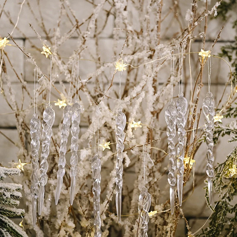 12Pcs Christmas Tree Decoration Artificial Icicles - Image 3