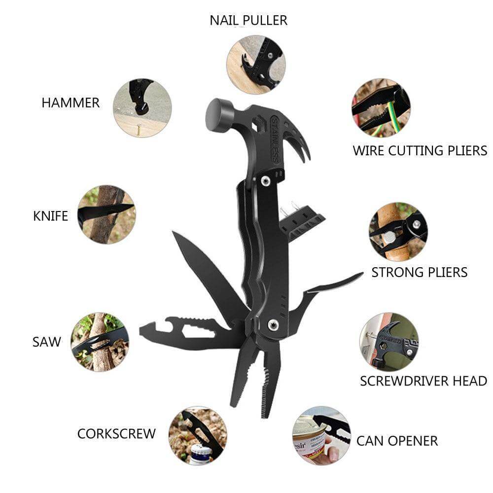 14in1 Portable Stainless Steel Outdoor Tool - Image 8