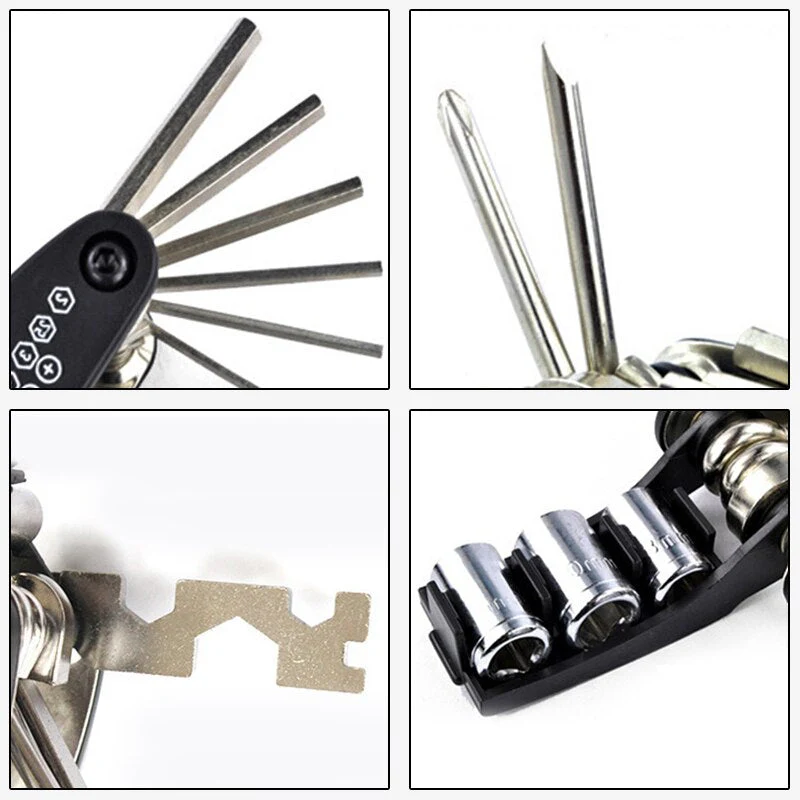 15in1 Multifunctional Pocket Size Bike Repair Tool Kit - Image 5