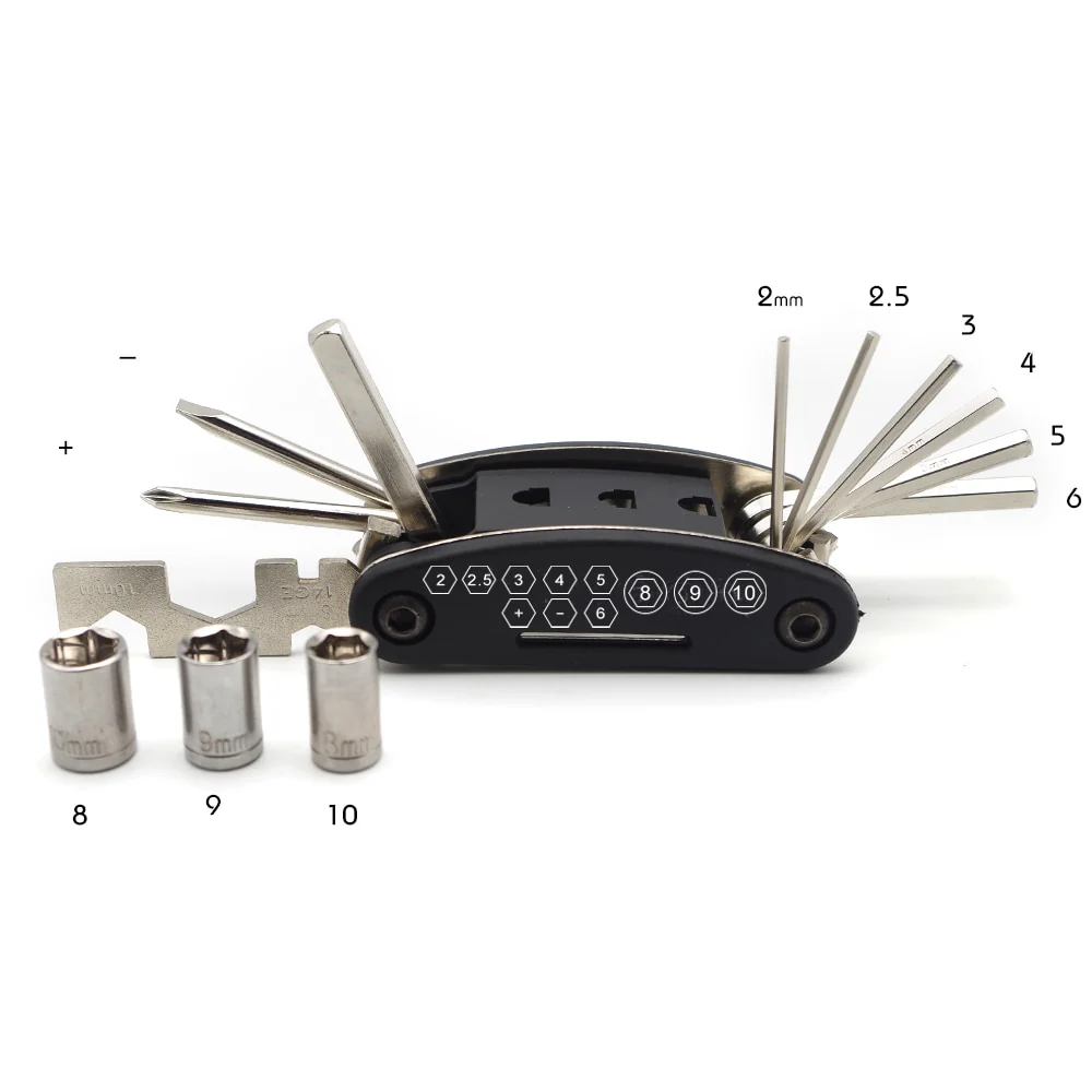 15in1 Multifunctional Pocket Size Bike Repair Tool Kit - Image 7