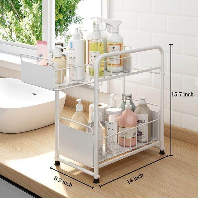 2-Tier Organizer with Sliding Kitchen Storage Drawers - Image 10