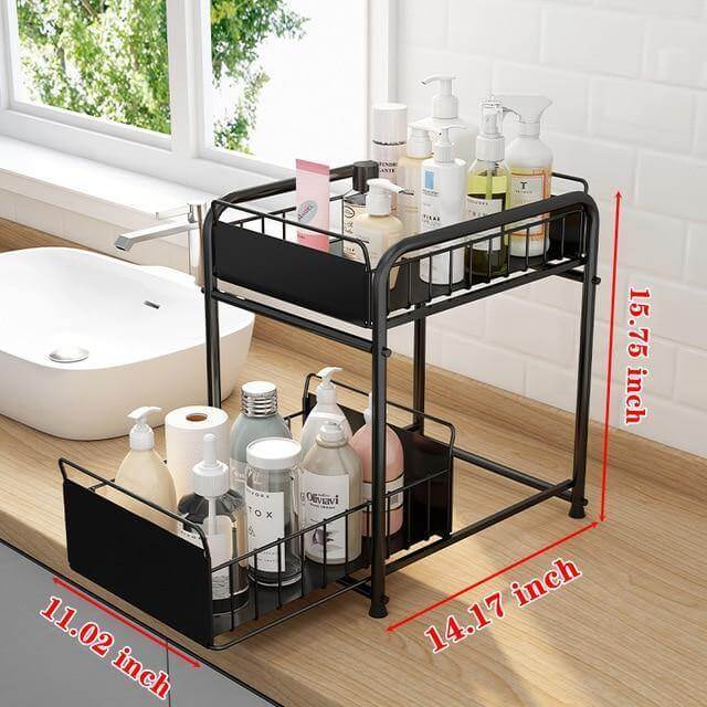 2-Tier Organizer with Sliding Kitchen Storage Drawers - Image 16