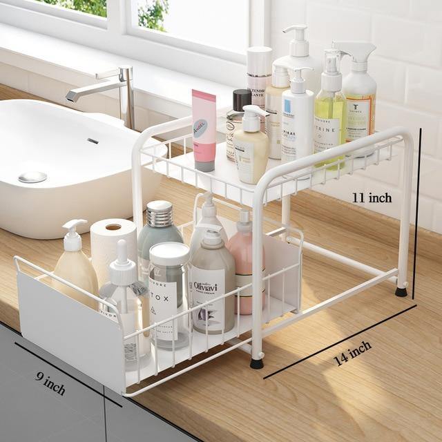 2-Tier Organizer with Sliding Kitchen Storage Drawers - Image 5