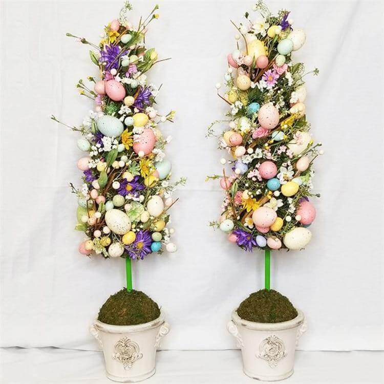 20pcs 3cm Happy Easter Painted Fake Eggs Decoration - Image 4