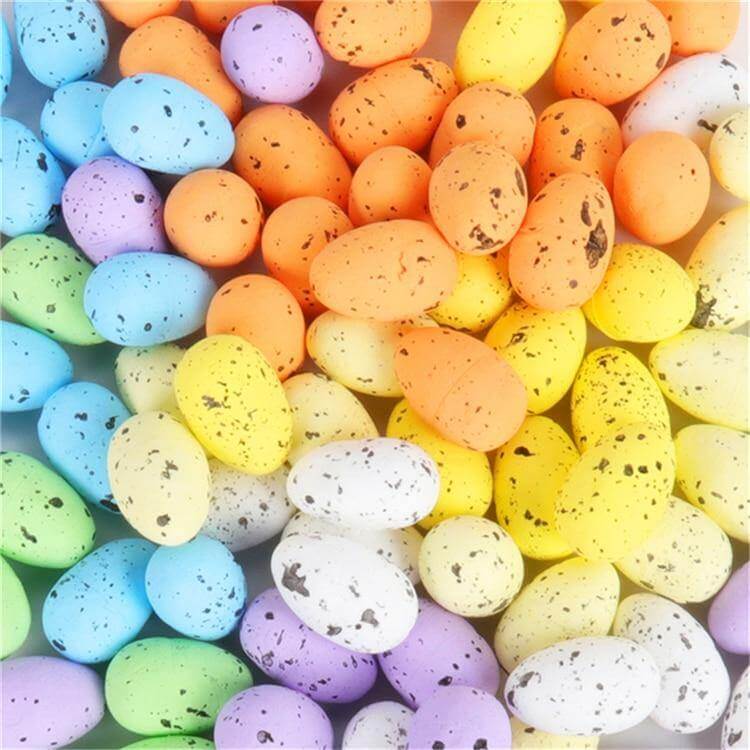 20pcs 3cm Happy Easter Painted Fake Eggs Decoration - Image 5