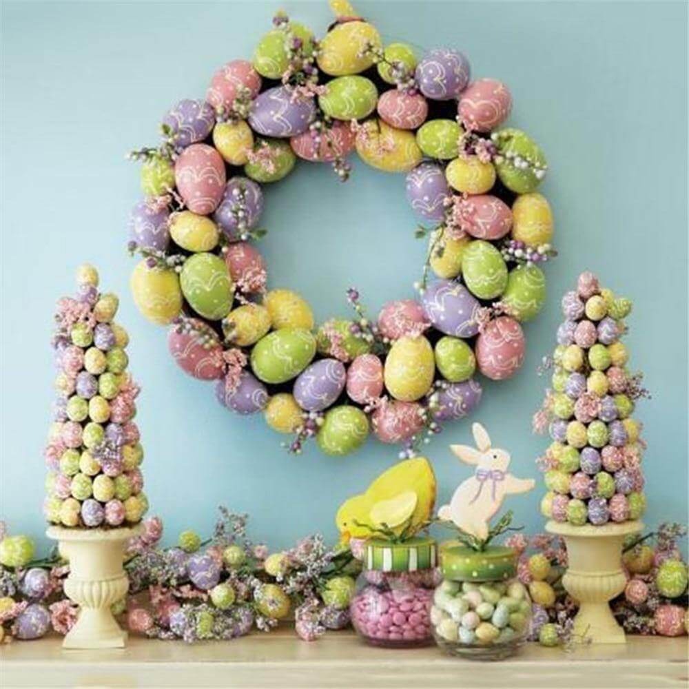 20pcs 3cm Happy Easter Painted Fake Eggs Decoration - Image 6