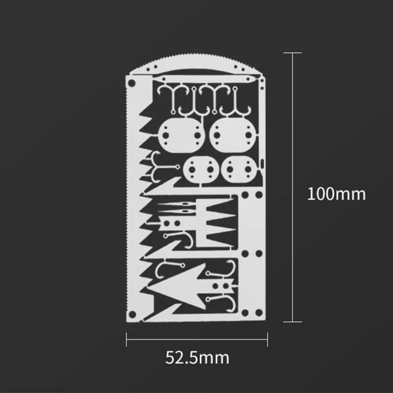 22in1 Stainless Steel Outdoor Survival Pocket Tool - Image 9
