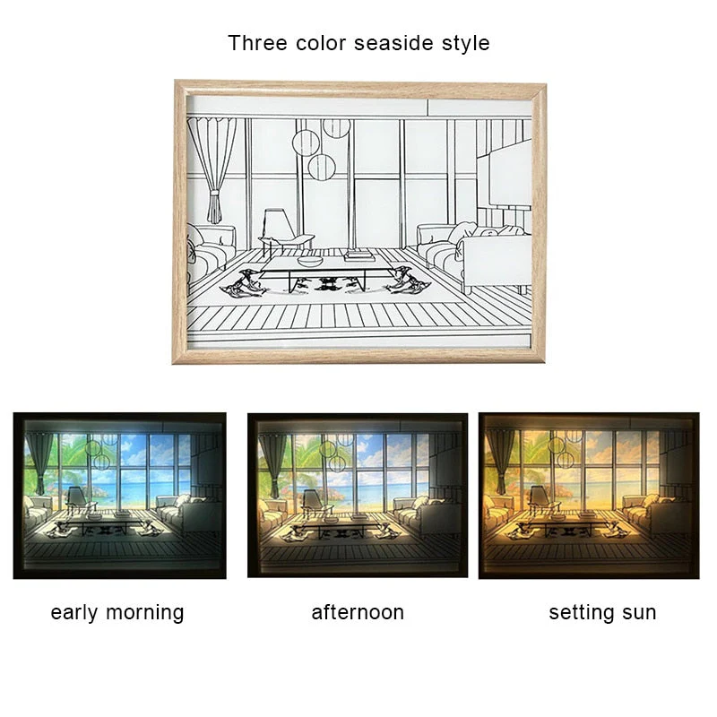 2D Painting Art Lumina Creative LED Lamp - Image 11