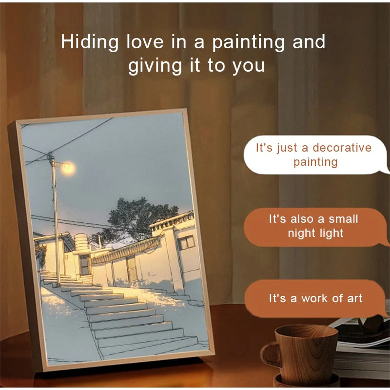 2D Painting Art Lumina Creative LED Lamp - Image 3