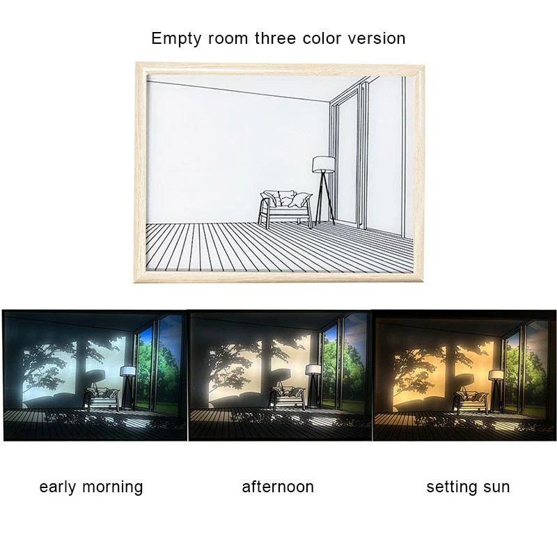 2D Painting Art Lumina Creative LED Lamp - Image 9