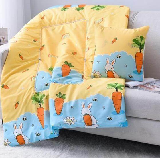 2In1 Colorful Cartoon Pillow Blanket - Image 24