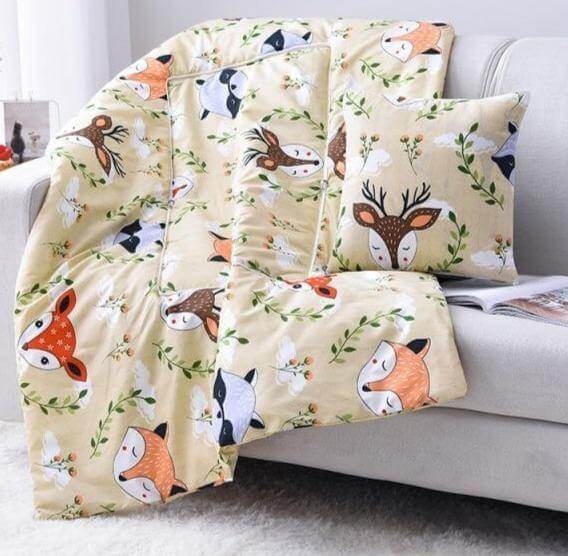 2In1 Colorful Cartoon Pillow Blanket - Image 32