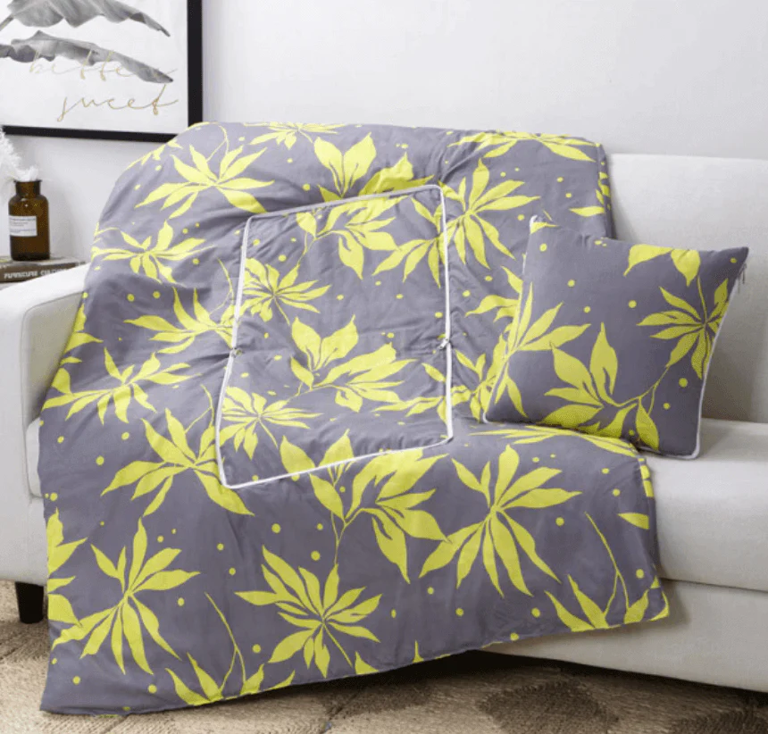 2In1 Colorful Cartoon Pillow Blanket - Image 34