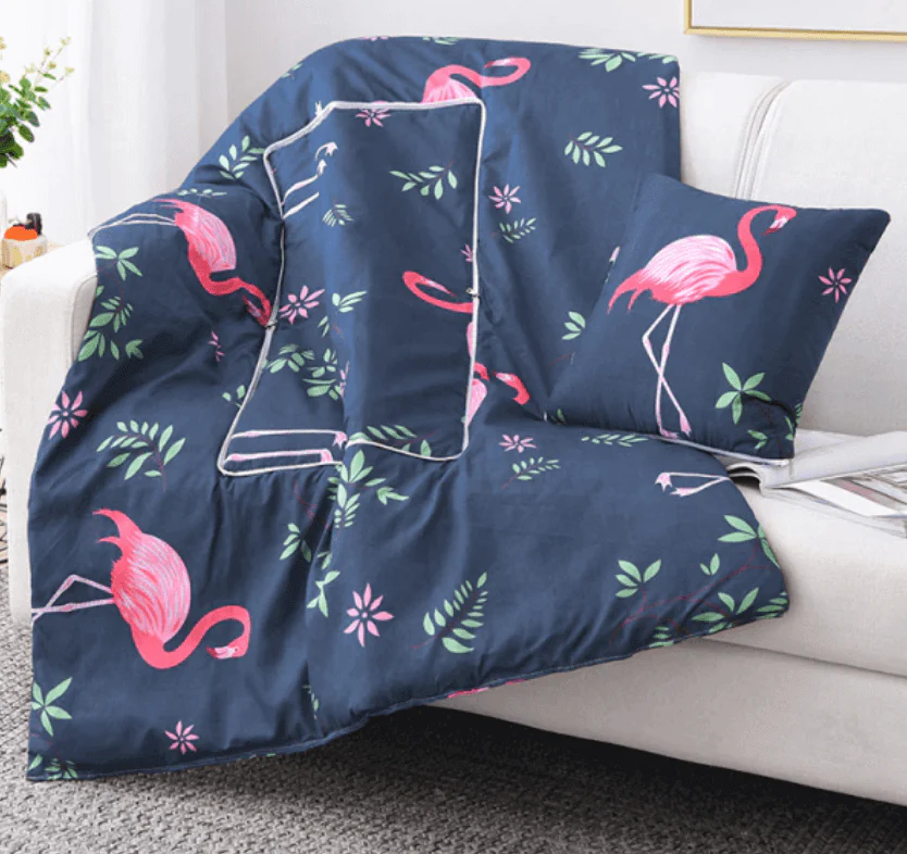 2In1 Colorful Cartoon Pillow Blanket - Image 35