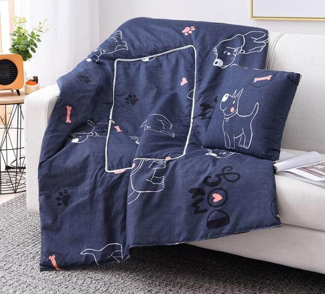 2In1 Colorful Cartoon Pillow Blanket - Image 8
