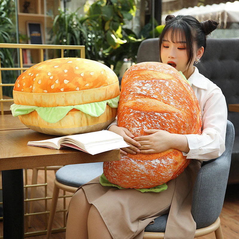 2in1 Comfy Hamburger Pillow Seat Cushion - Image 6