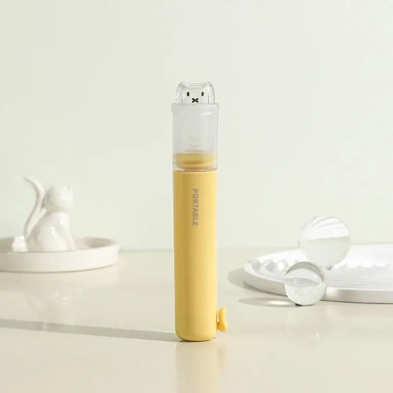 2in1 Cute Bear Travel Kids Toothbrush Set - Image 9