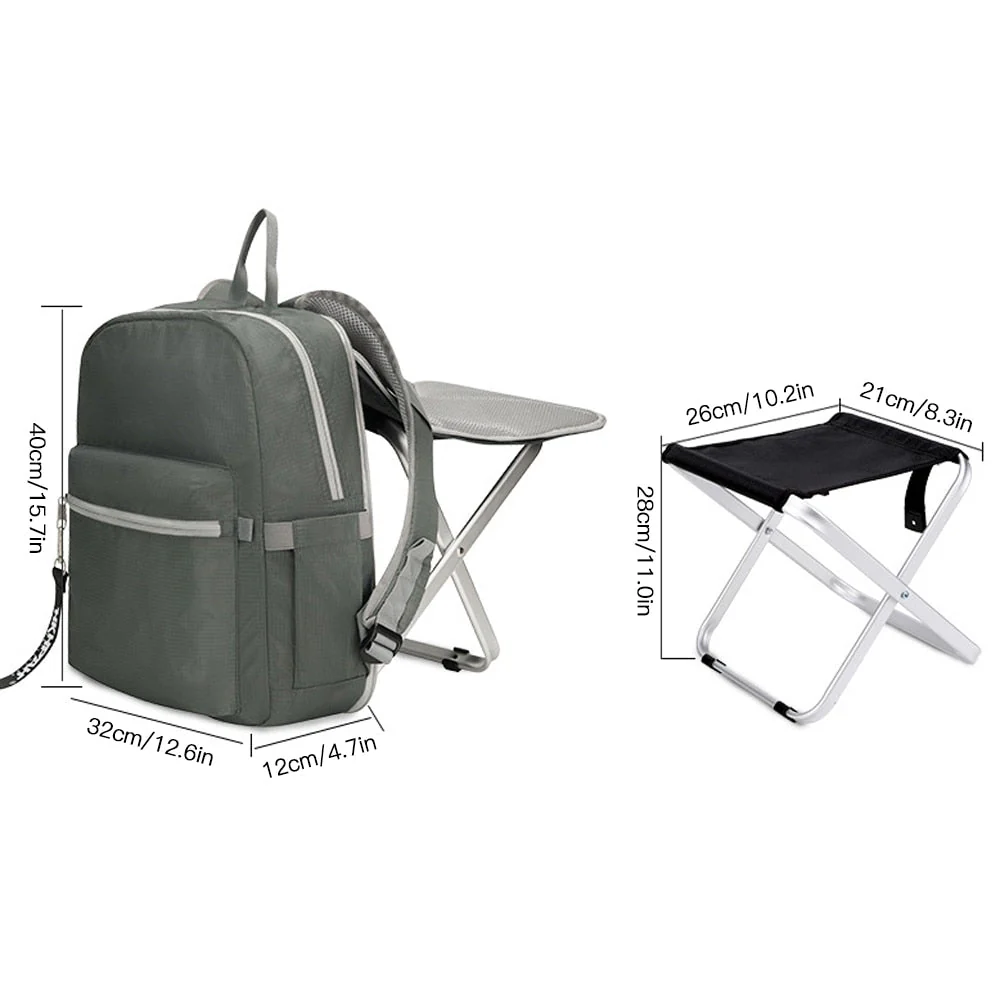 2in1 Foldable Camping Chair Combo Backpack - Image 6
