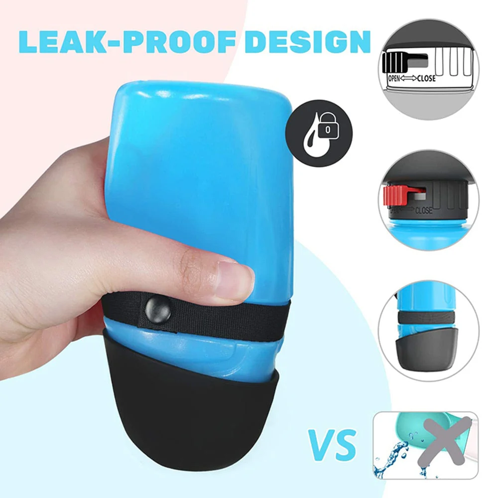 2in1 Foldable Travel Pet Water Bottle - Image 4