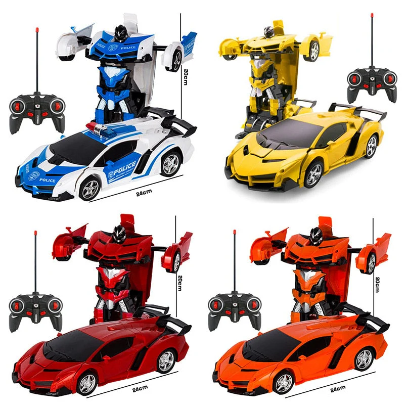 2in1 Robo Racer Transforming RC Car Toy - Image 12