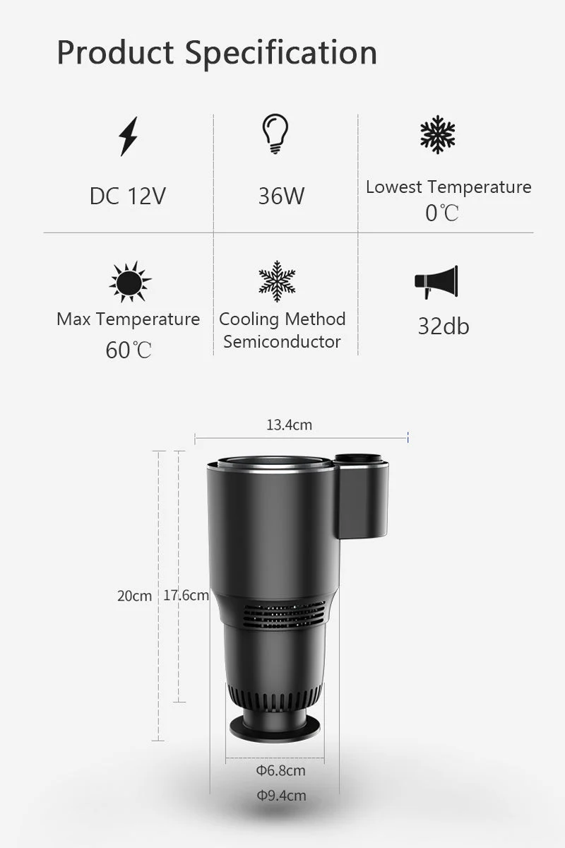 2in1 Smart Cooling & Heating Car Mug Holder - Image 4