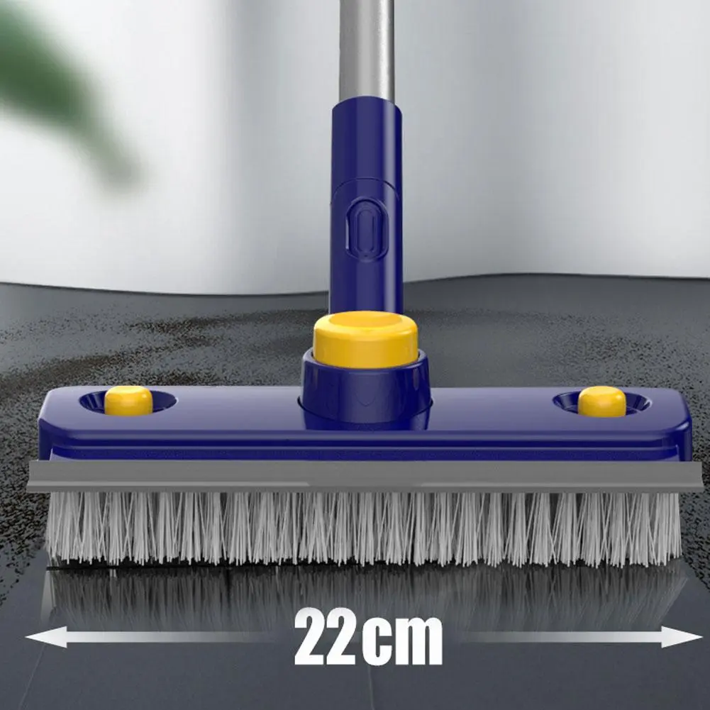 2in1 V-Shaped Long Handle Floor Scrub Edge Cleaner Brush - Image 4