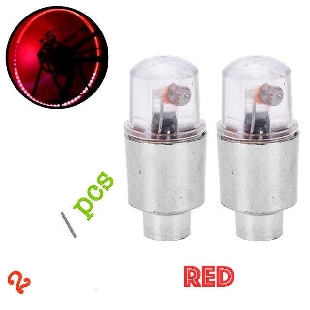 2pcs Car Bike Tire Valve Cap Lights - Image 7