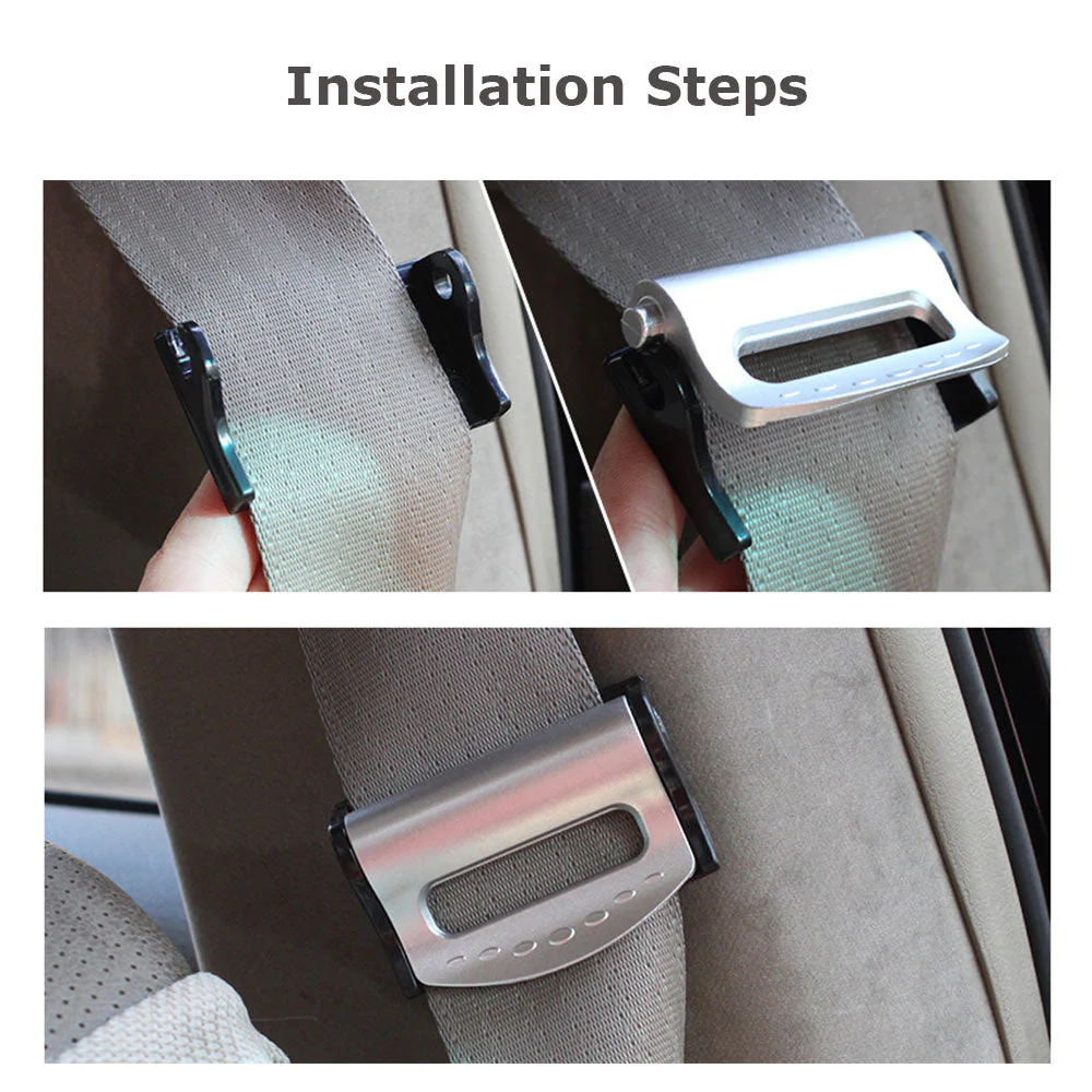 2Pcs Car Seat Belt Adjusting Clips - Image 2