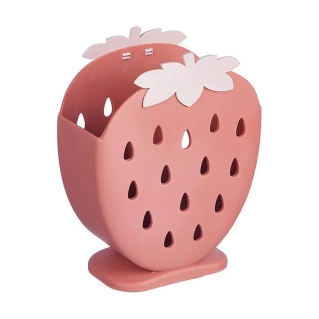 2PCS Cute Strawberry Cutlery Organizer Box - Image 3
