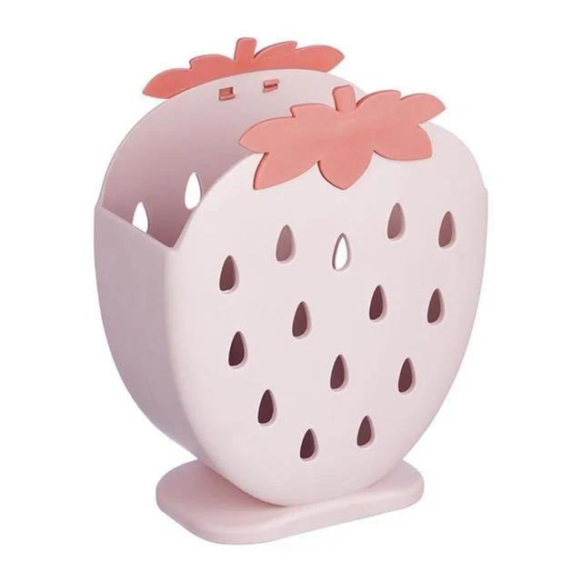 2PCS Cute Strawberry Cutlery Organizer Box - Image 4