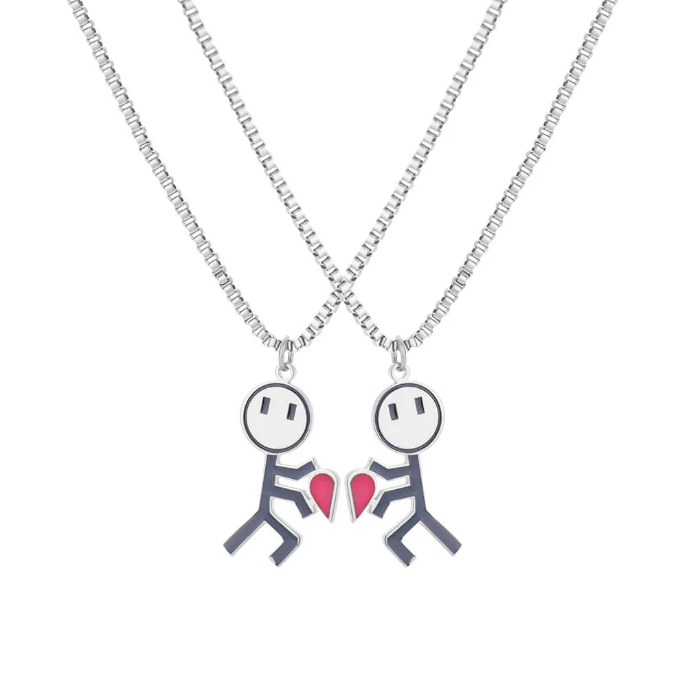 2pcs Double Love Heart Necklace - Image 8