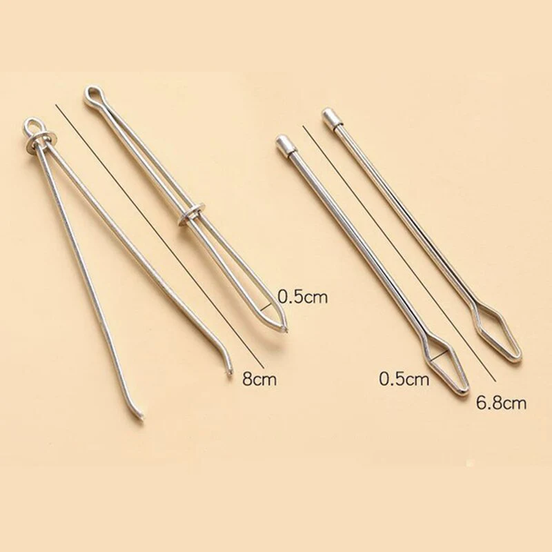 2Pcs Elastic Rope Threader Tweezer Tool - Image 10