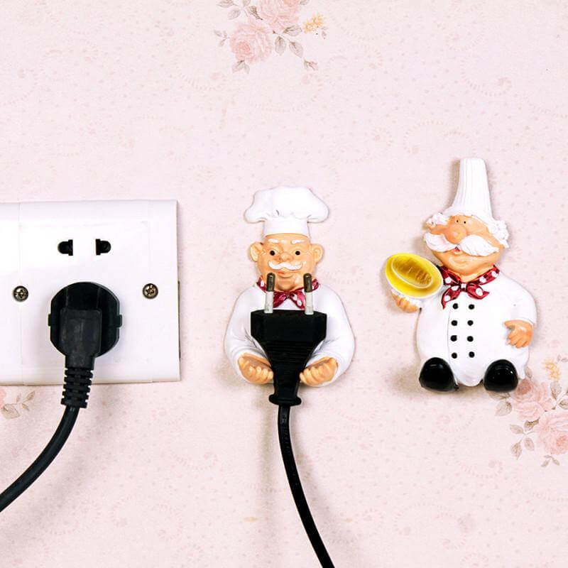 2pcs/lot Cute Self Adhesive Wall Plug Hanger - Image 3