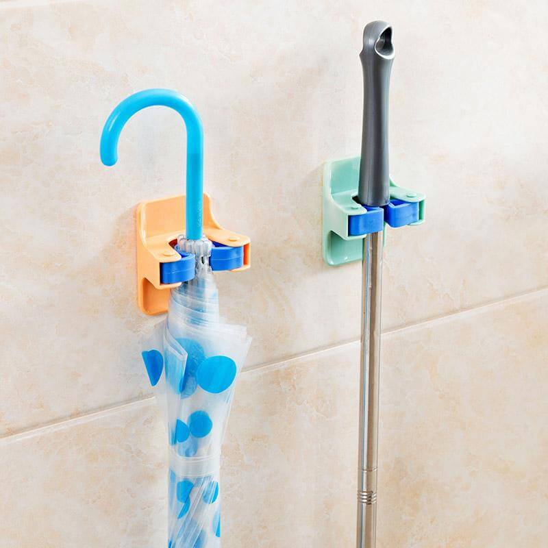 2pcs/lot Home Clip Mop Hooks No Trace Mop Holder - Image 2