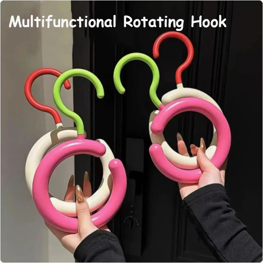 2pcs Rotating Multi-Hook Closet Organizer Hanger - Image 3