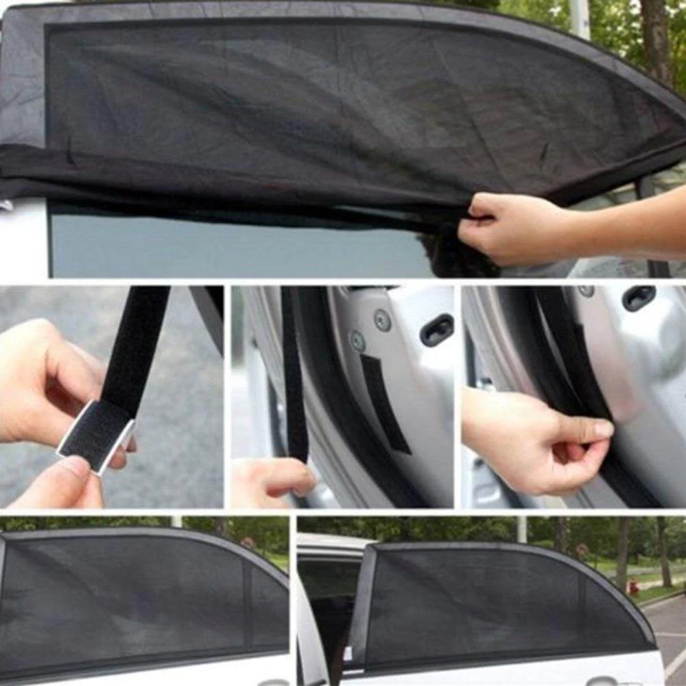 2pcs Summer Car Window Sunshade Net - Image 7