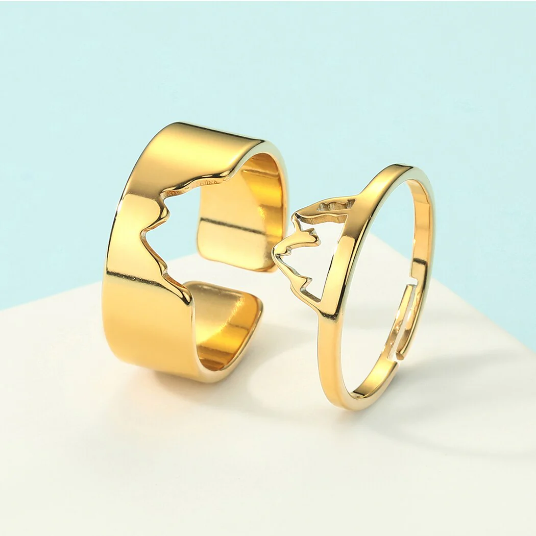 2pcs Together Forever Couple Rings - Image 13