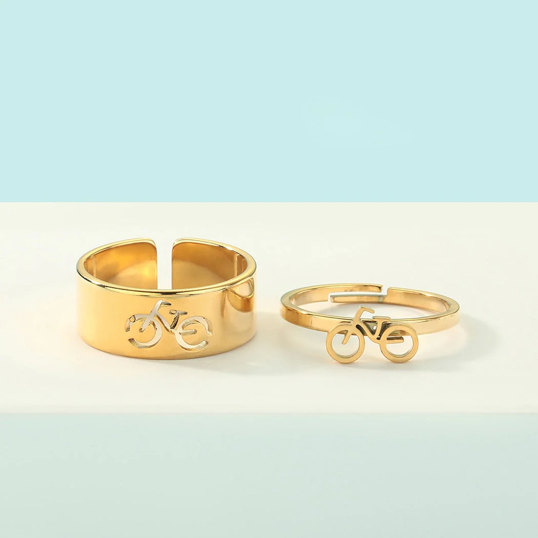 2pcs Together Forever Couple Rings - Image 16