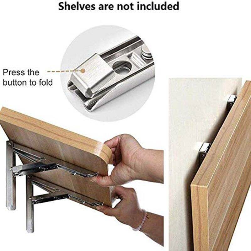 2PCS Triangle Folding Wall Mounted Shelf - Image 11