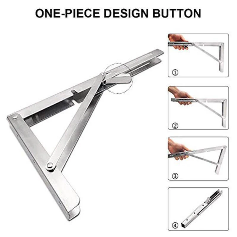 2PCS Triangle Folding Wall Mounted Shelf - Image 13